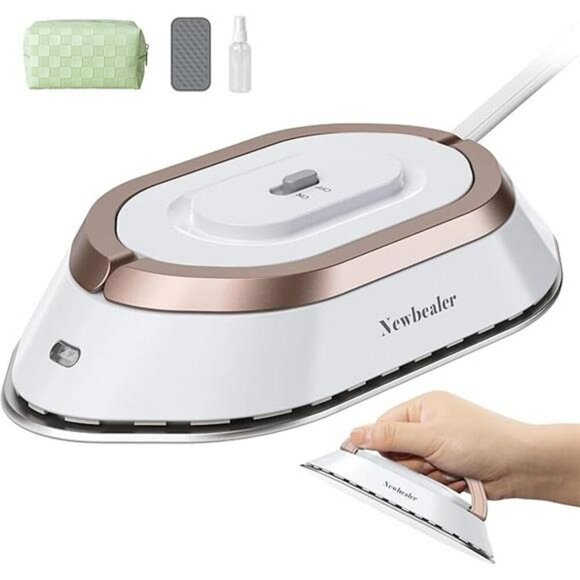 Mini Travel Iron Lightweight Portable Nonstick Ceramic Dry Clothes Press - Picture 7 of 7